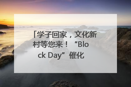 学子回家，文化新村等您来！“Block Day”催化学院式街区新生态