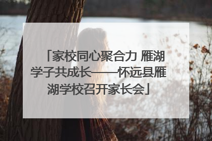 家校同心聚合力 雁湖学子共成长——怀远县雁湖学校召开家长会