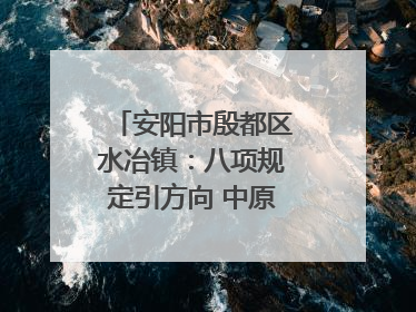 安阳市殷都区水冶镇：八项规定引方向 中原第一镇谱新章