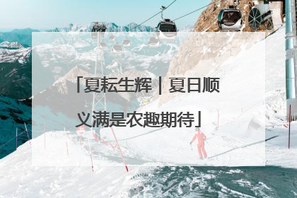 夏耘生辉｜夏日顺义满是农趣期待