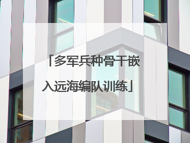 多军兵种骨干嵌入远海编队训练