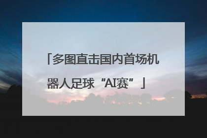 多图直击国内首场机器人足球“AI赛”
