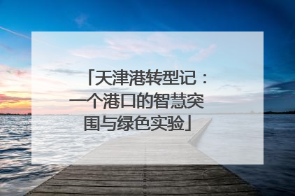 天津港转型记：一个港口的智慧突围与绿色实验