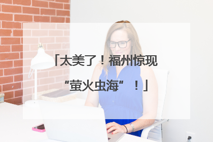 太美了！福州惊现“萤火虫海”！