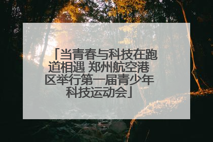 当青春与科技在跑道相遇 郑州航空港区举行第一届青少年科技运动会