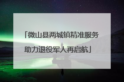 微山县两城镇精准服务助力退役军人再启航