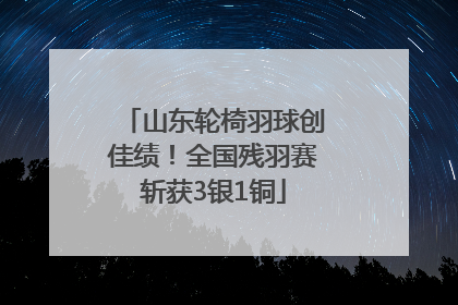 山东轮椅羽球创佳绩！全国残羽赛斩获3银1铜