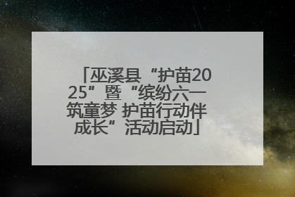 巫溪县“护苗2025”暨“缤纷六一筑童梦 护苗行动伴成长”活动启动