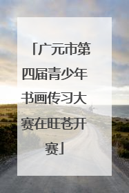 广元市第四届青少年书画传习大赛在旺苍开赛