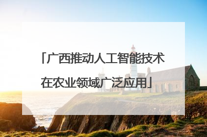 广西推动人工智能技术在农业领域广泛应用