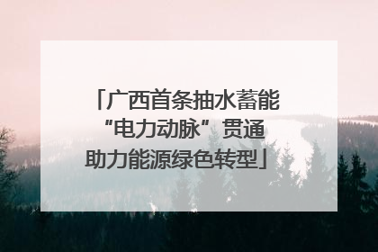 广西首条抽水蓄能“电力动脉”贯通 助力能源绿色转型