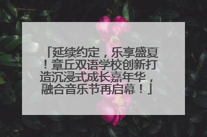 延续约定，乐享盛夏！章丘双语学校创新打造沉浸式成长嘉年华，融合音乐节再启幕！