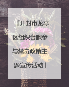 开封市龙亭区组织台胞参与禁毒政策主题宣传活动