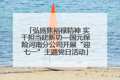 弘扬焦裕禄精神 实干担当建新功—国元保险河南分公司开展“迎七一”主题党日活动