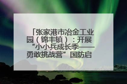 张家港市冶金工业园（锦丰镇）：开展“小小兵成长季——勇敢挑战营”国防启蒙教育活动