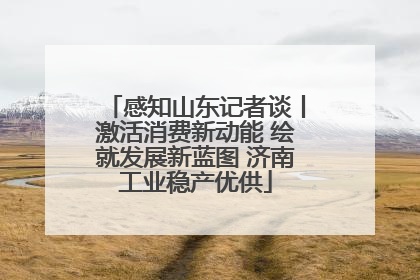感知山东记者谈丨激活消费新动能 绘就发展新蓝图 济南工业稳产优供