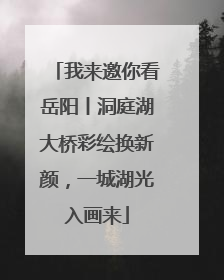 我来邀你看岳阳丨洞庭湖大桥彩绘换新颜，一城湖光入画来