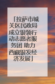 拉萨市城关区民政局成立银领行动志愿者服务团 助力西藏银发经济发展