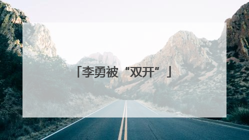 李勇被“双开”