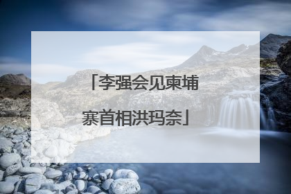 李强会见柬埔寨首相洪玛奈