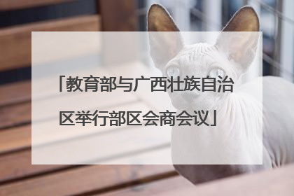 教育部与广西壮族自治区举行部区会商会议