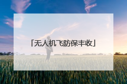 无人机飞防保丰收