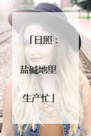 日照：盐碱地里生产忙