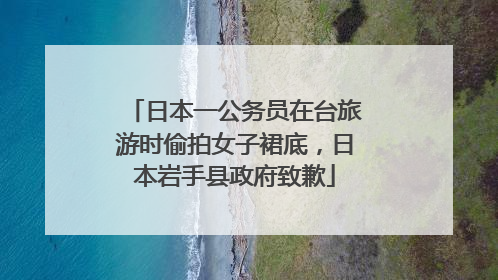 日本一公务员在台旅游时偷拍女子裙底，日本岩手县政府致歉