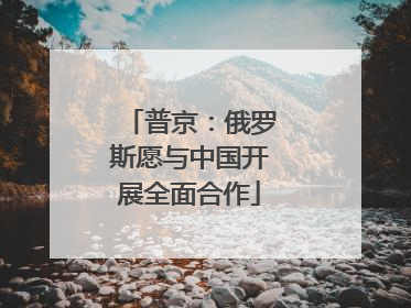 普京：俄罗斯愿与中国开展全面合作