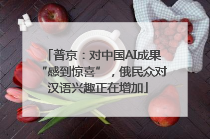 普京：对中国AI成果“感到惊喜”，俄民众对汉语兴趣正在增加