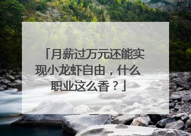 月薪过万元还能实现小龙虾自由，什么职业这么香？