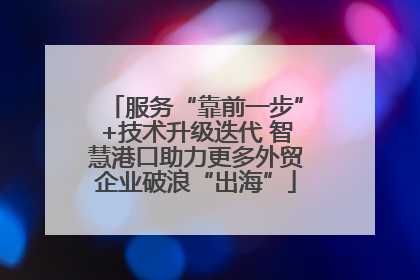 服务“靠前一步”+技术升级迭代 智慧港口助力更多外贸企业破浪“出海”