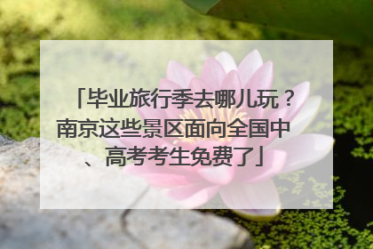 毕业旅行季去哪儿玩？南京这些景区面向全国中、高考考生免费了
