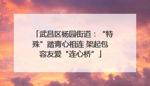 武昌区杨园街道：“特殊”踏青心相连 架起包容友爱“连心桥”