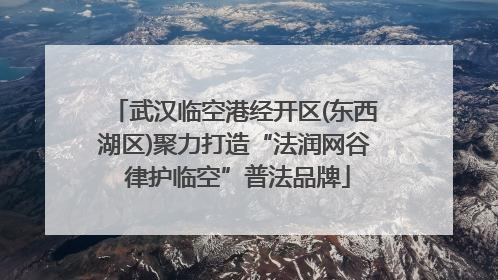武汉临空港经开区(东西湖区)聚力打造“法润网谷 律护临空”普法品牌