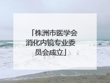 株洲市医学会消化内镜专业委员会成立
