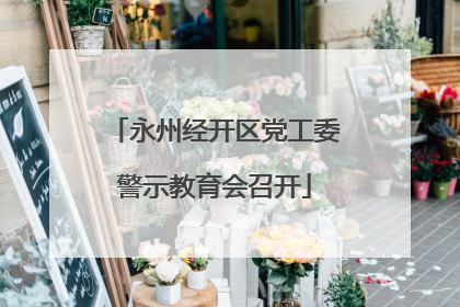 永州经开区党工委警示教育会召开