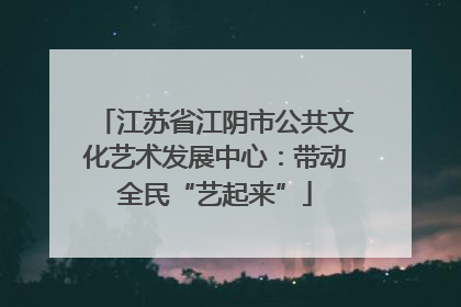 江苏省江阴市公共文化艺术发展中心：带动全民“艺起来”