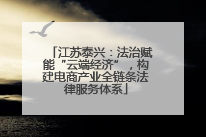 江苏泰兴：法治赋能“云端经济”，构建电商产业全链条法律服务体系