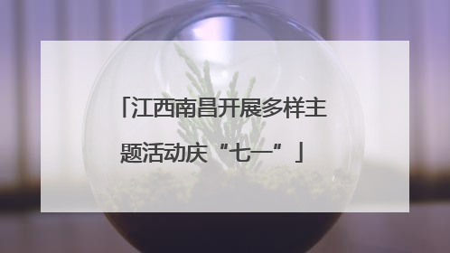 江西南昌开展多样主题活动庆“七一”