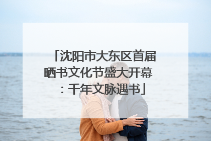 沈阳市大东区首届晒书文化节盛大开幕：千年文脉遇书