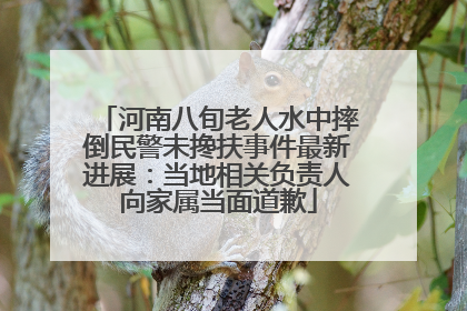 河南八旬老人水中摔倒民警未搀扶事件最新进展：当地相关负责人向家属当面道歉