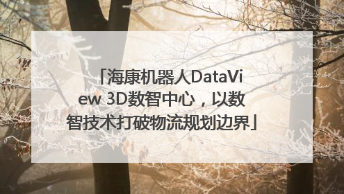 海康机器人DataView 3D数智中心，以数智技术打破物流规划边界