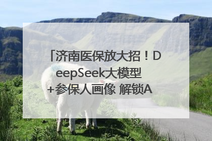济南医保放大招！DeepSeek大模型+参保人画像 解锁AI医保管家新体验