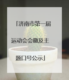 济南市第一届运动会会徽及主题口号公示