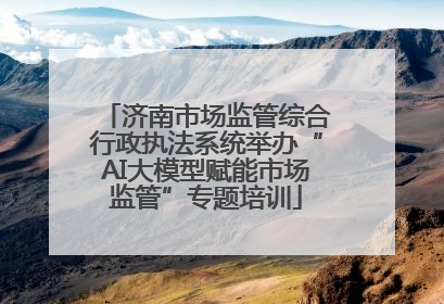 济南市场监管综合行政执法系统举办“AI大模型赋能市场监管”专题培训