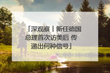 深观察丨新任德国总理首次访美后 传递出何种信号