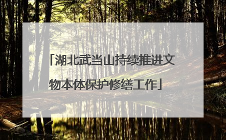 湖北武当山持续推进文物本体保护修缮工作