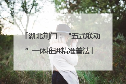 湖北荆门：“五式联动”一体推进精准普法