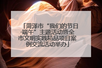 菏泽市“我们的节日·端午”主题活动暨全市文明实践精品项目案例交流活动举办